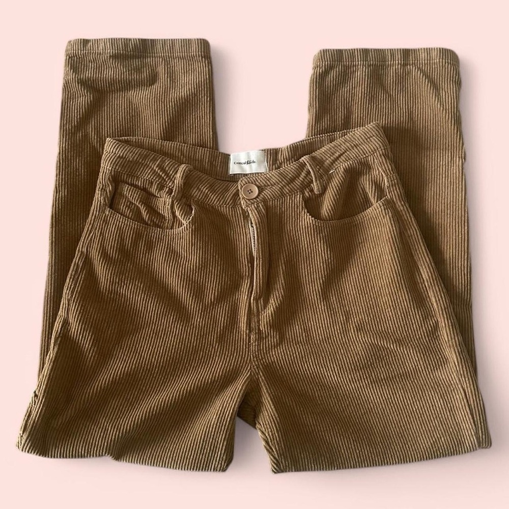 Women's Tan Corduroy Trousers